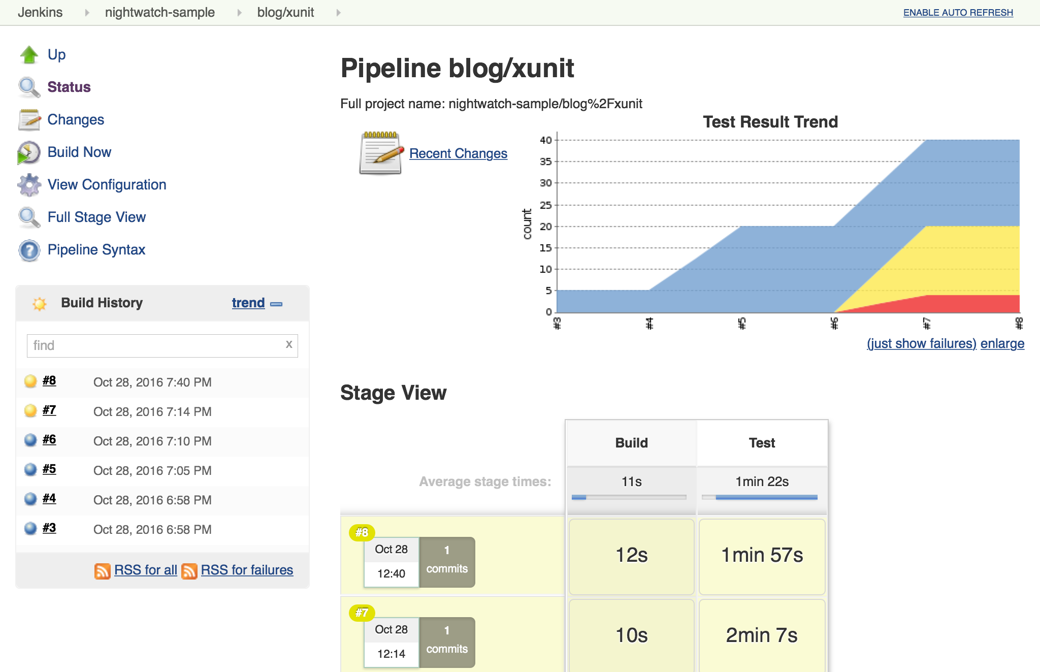 Test reporting with xUnit